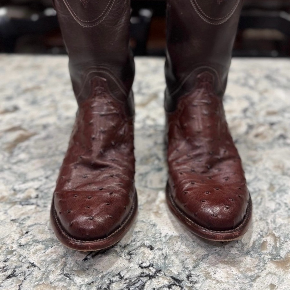 Tecovas Men’s Ostrich Leather Boots